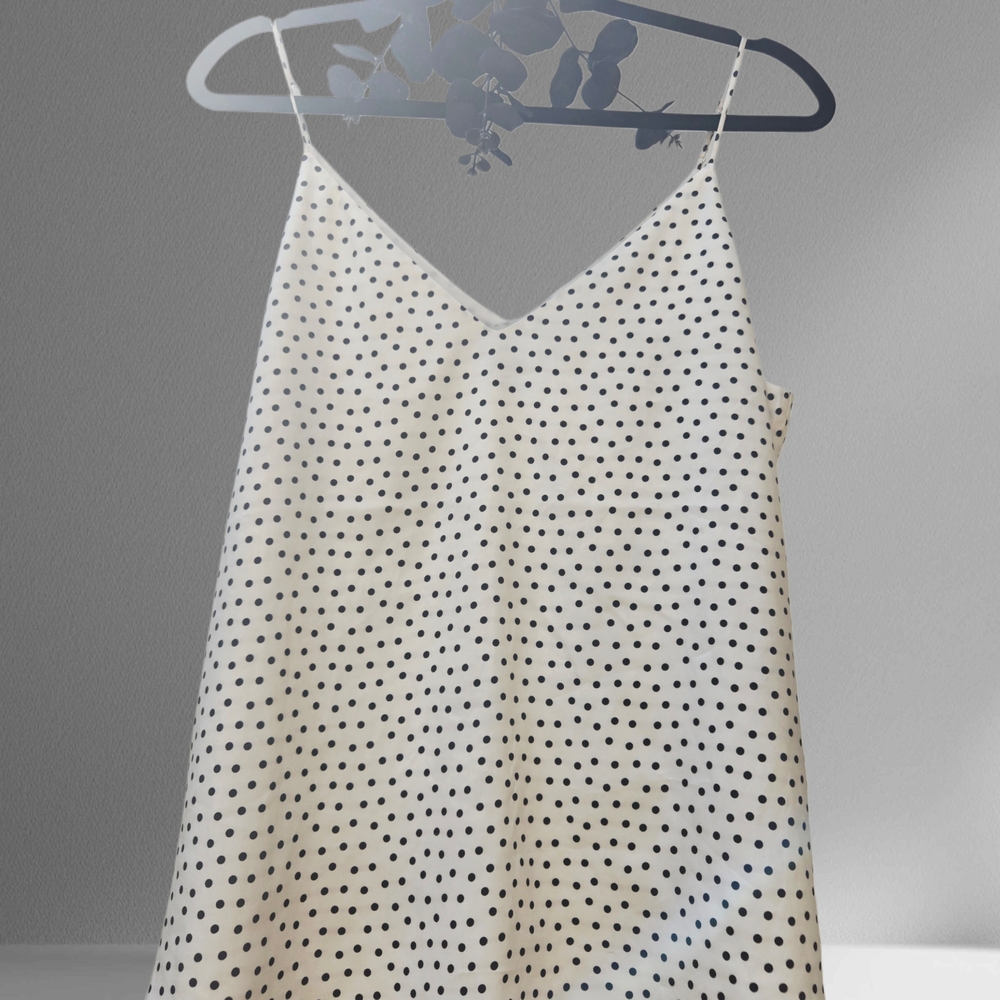 Express White Polka Dot Blouse